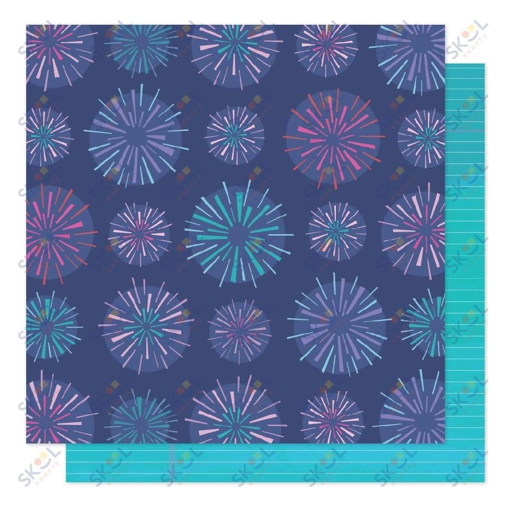 Patterned Paper - Sparkle City- 12 X 12 - Sparkly Sky