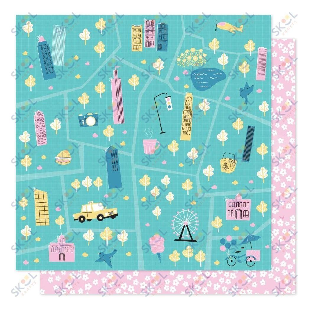 Patterned Paper - Sparkle City- 12 X 12 - Tour Guide