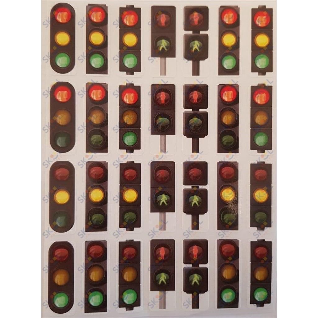 Street Light Stickers 1.5"x1/2" 10/Sheets