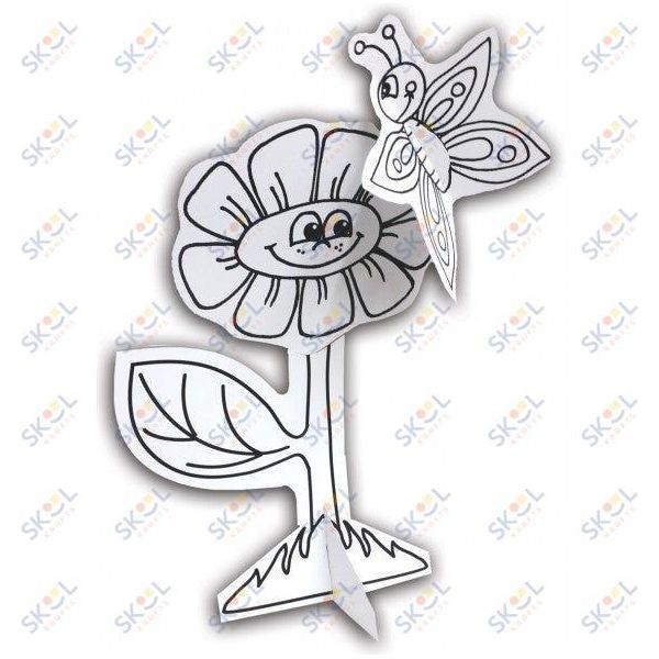 Butterfly with Flower Crafts 36pc