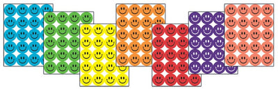 Super Smile Pack Scented Smile Stickers 1" 840/pk