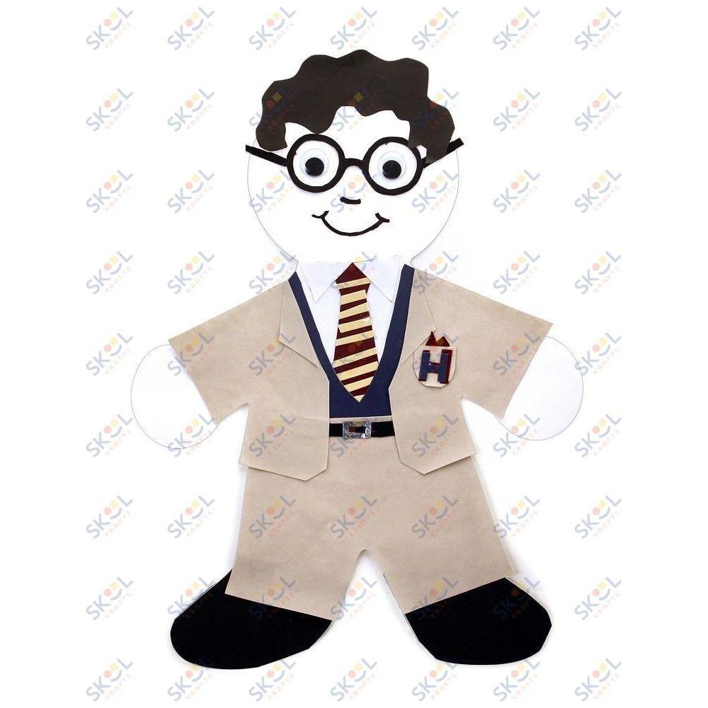 People Shape Cut-Outs, Multicultural Colors (Card Stock, 5", 24)