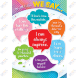 In Our Class, We Say... Positive Poster 13 3/8" x 19" 1/pk