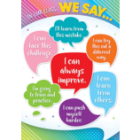 In Our Class, We Say... Positive Poster 13 3/8" x 19" 1/pk