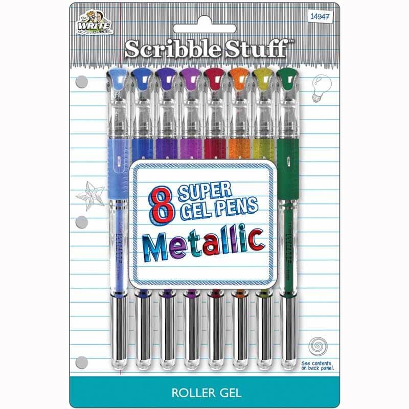 Super Gel Pens Metallic 8 Count – Skool Krafts