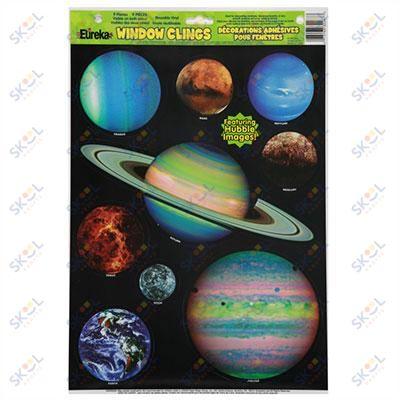School Supplies Window Clings 12" X 17" 1pk