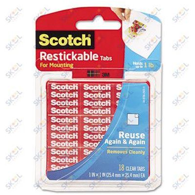 Restickable Mounting Tabs