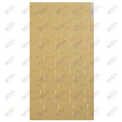 Gold Stars Foil Stickers 1/2" 294/pk