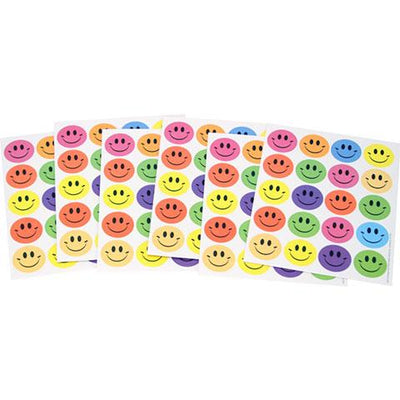 Trendy Smiles Theme Stickers 1" 120/pk