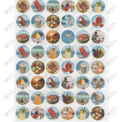 Stickers Summer 3/4'' 10 sheets