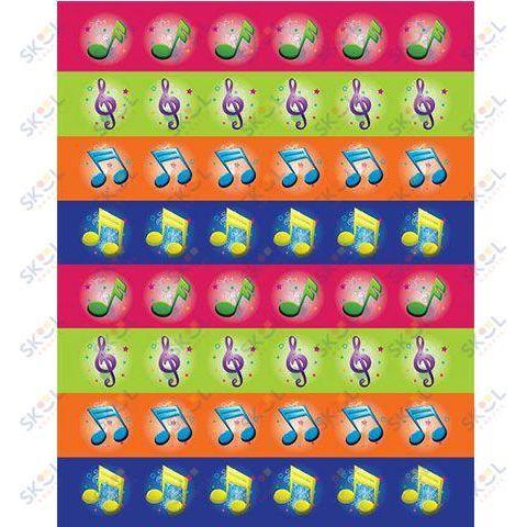 Stickers Musical Symbols 6/Pk