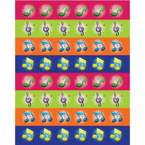 Stickers Musical Symbols 6/Pk