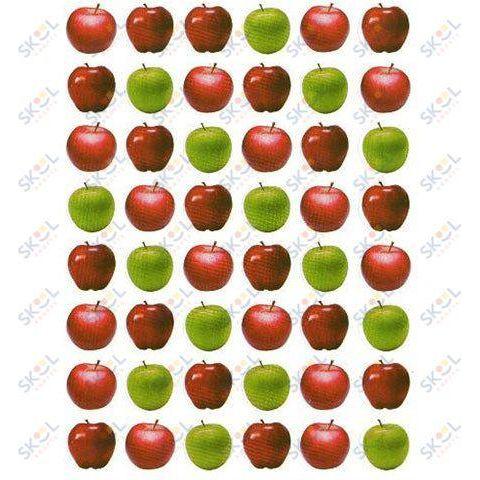 Stickers Apple 3/4" 10/sheets