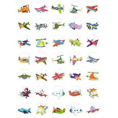 Airplane Stickers 3/4" 25/sheets