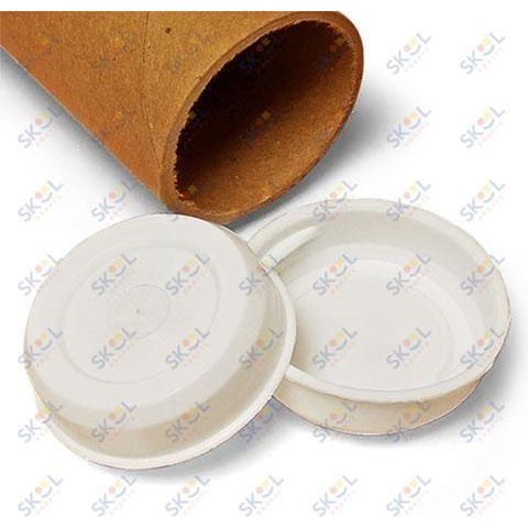 Brown Mailing Tube With Cap 2 1/2" x 12"