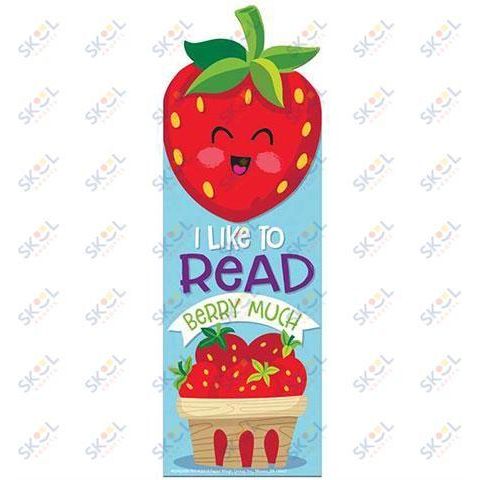 Strawberry Scented Bookmarks 24/pk