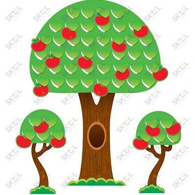 Seasonal Tree Bulletin Board Display Set 17" x 23" 1pk