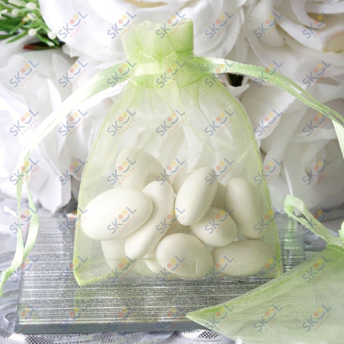 Organza Bags Drawstring 3"x4" 12/pk  (Blush)