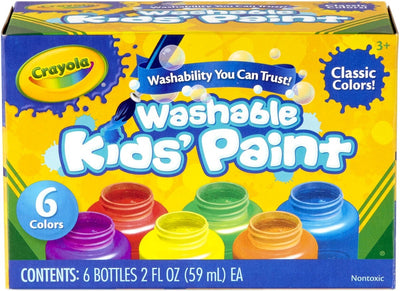 Washable Kids Paint 6 Jar Set-Classic