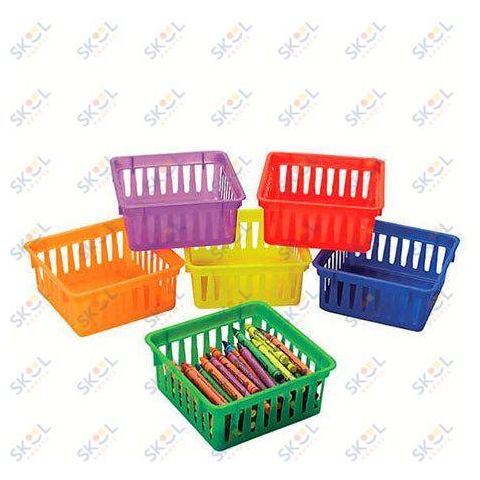Classroom Small Square Storage Baskets 5 1/4" x 2 1/4", 6 pcs./set