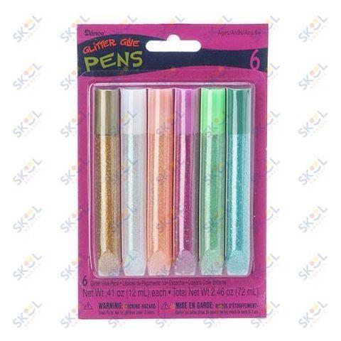 Glitter Glue Pens Primary 5/pk