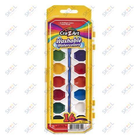 Washable Watercolor Paint, 16 pk