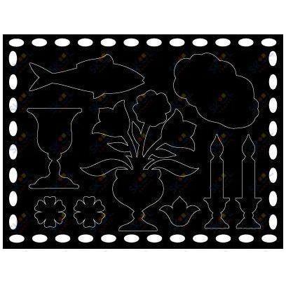 Scratch Art Stickers-Shabbos