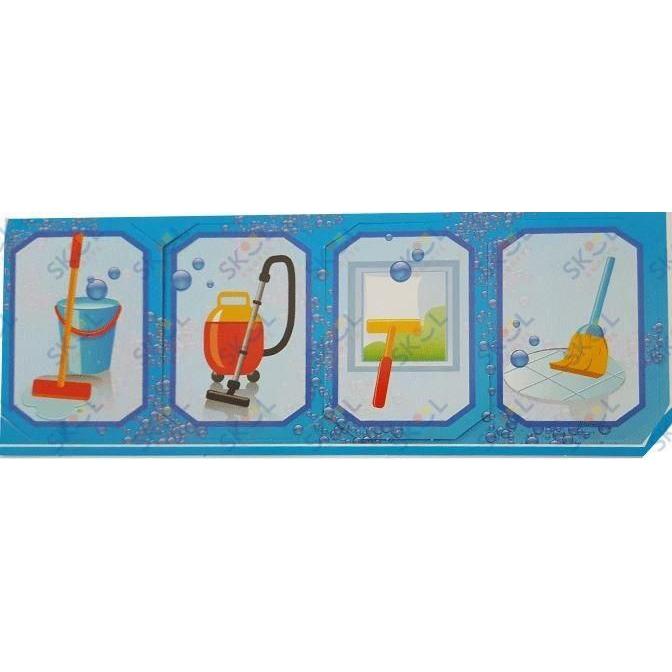 Pesach Clean-up w/glitter Cutouts 2 1/2" 20/pcs.