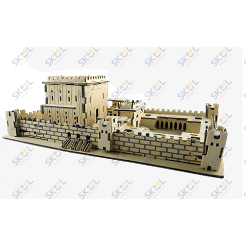 Bias Hamikdush Wood 3D Puzzle W/lines 10x6x4"