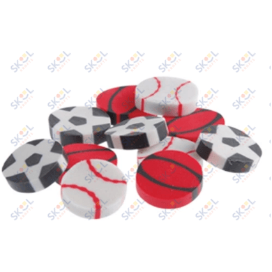 Mini Sports Erasers 144/pk