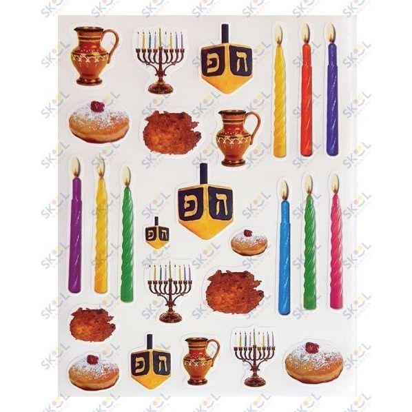 Chanukah Stickers die cut 10 Sheets