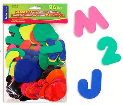 Magnetic Foam Letters And Numbers 2" 96pcs
