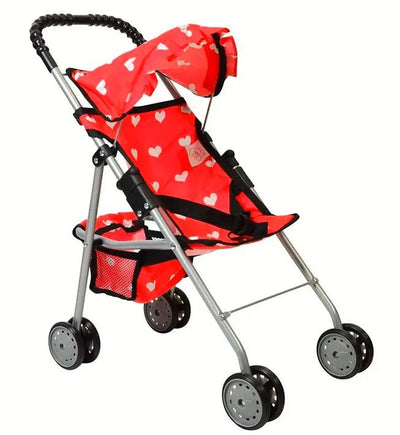 My First Doll Stroller With hood And Basket