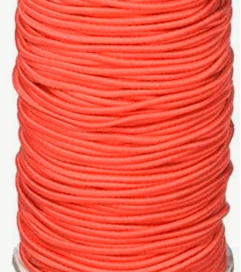 Elastic Cord String 2mm 76yd Red