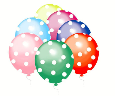 Dotted Balloons 12" assorted