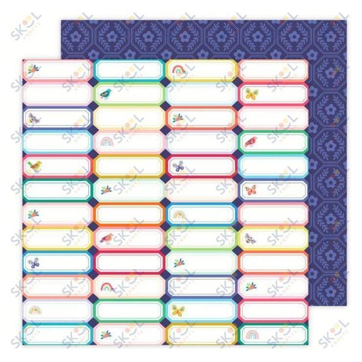 Scrapbook Designed Patterned Paper 12"x12"