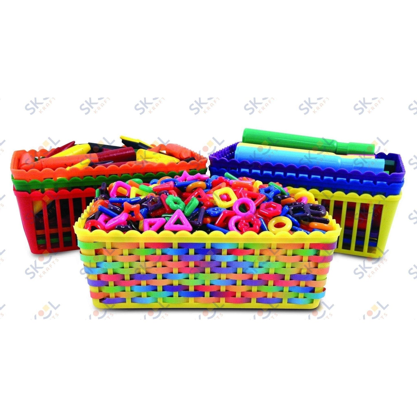 Super Value Class Baskets 6 1/4" x 4 1/2" x 2 1/2” 12 baskets,