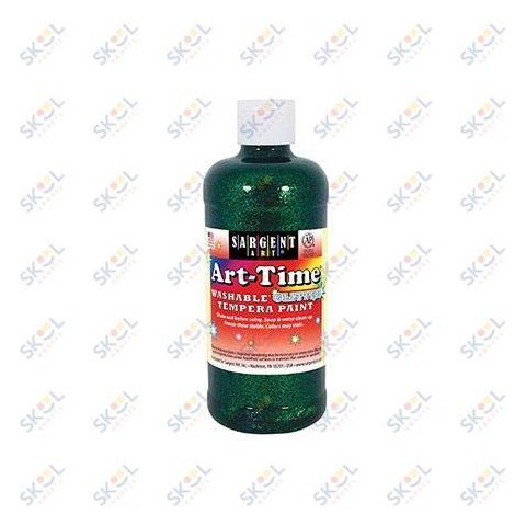Washable Temepra Paint Glitter 16oz (Glitter Yellow)