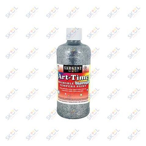 Washable Temepra Paint Glitter 16oz (Glitter Yellow)