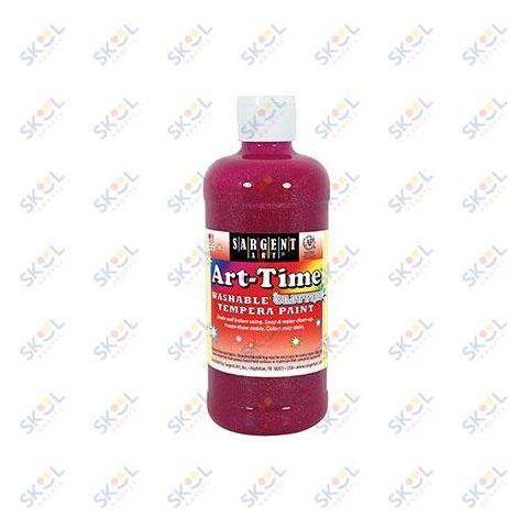 Washable Temepra Paint Glitter 16oz (Glitter Yellow)