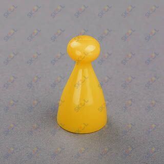 Peg Pawns Yellow Game Pieces 13mmx25mm