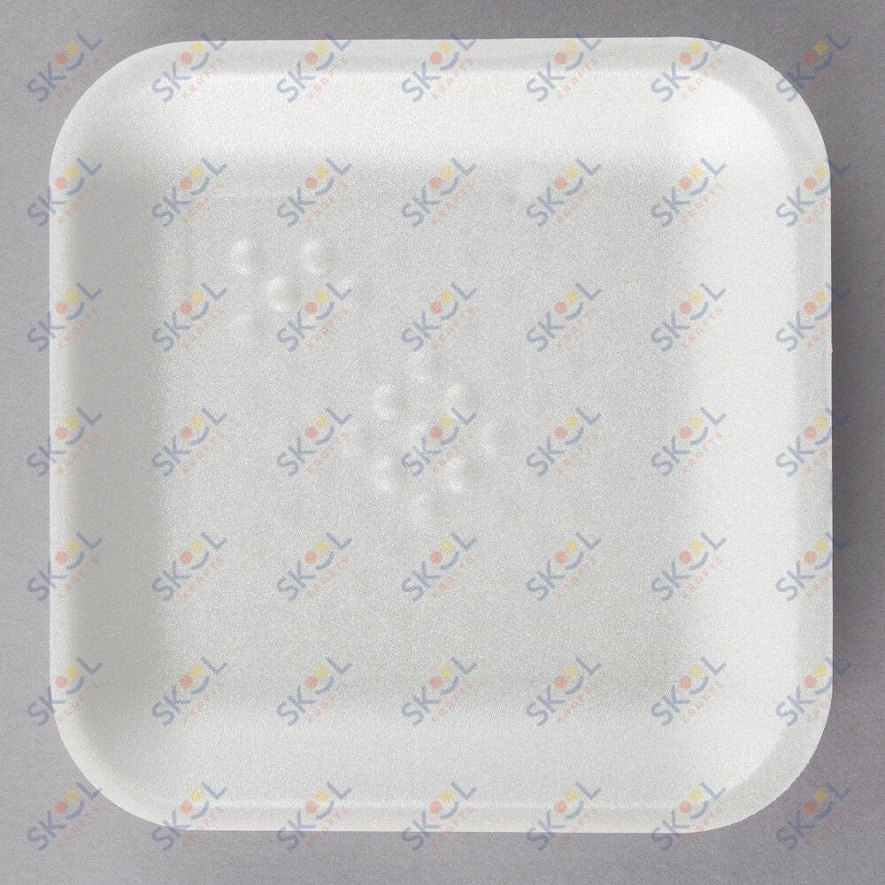 Foam Tray White 5 1/4" x 5 1/4" x 1/2" 125/Pack
