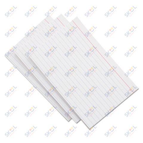 Index Cards 100/Pack (Ruled, Assorted, 3" X 5")
