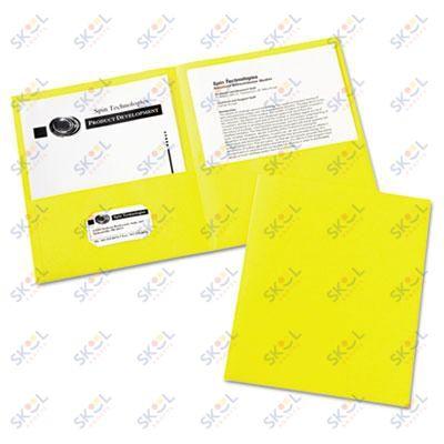 Two Pocket Paper Folders (Assorted, 100 Pack)