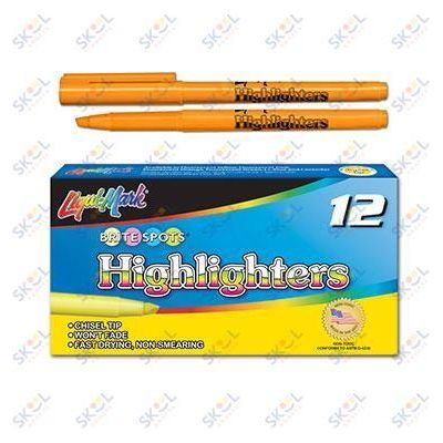 Pocket Style Fluorescent Highlighter 12/pk