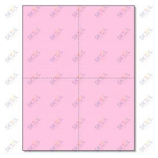 Perforated Cards Pink 4/Pg 250/Pk
