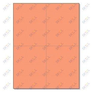 Perforated Cards Salmon 4/Pg 250/Pk