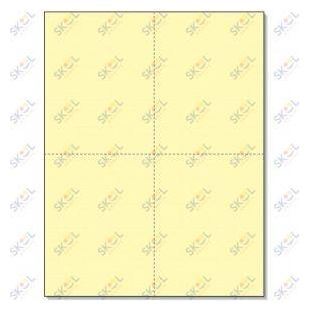 Perforated Cards Yellow 4/Pg 250/Pk