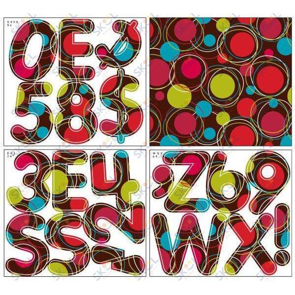Self-Adhesive Letters, 4", 78 Characters Puffy Font