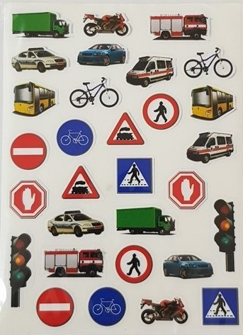 Road Sign Stickers 10/Sheets